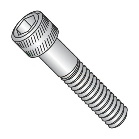 #6-32 Socket Head Cap Screw, Plain Stainless Steel, 1/4 In Length, 1000 PK